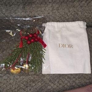 Dior Festive Ornament with Gold and Red Accents